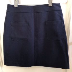 Ann Taylor A line skirt navy